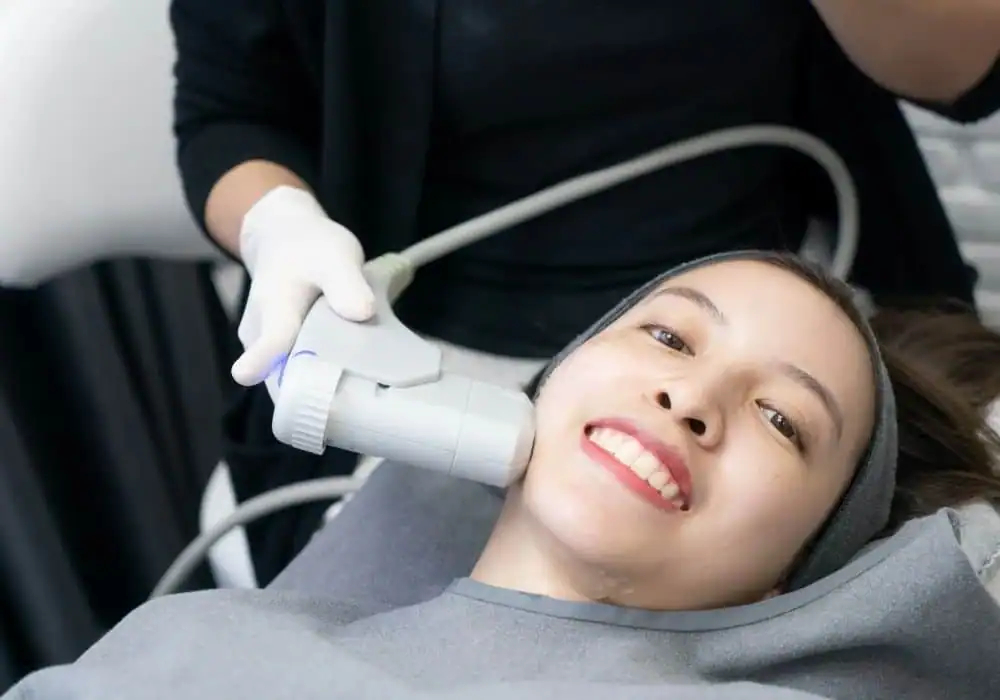 HIFU treatment Wembley in progress
