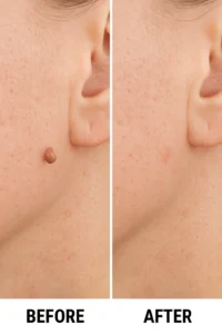 Skin tags removal Wembley before and after