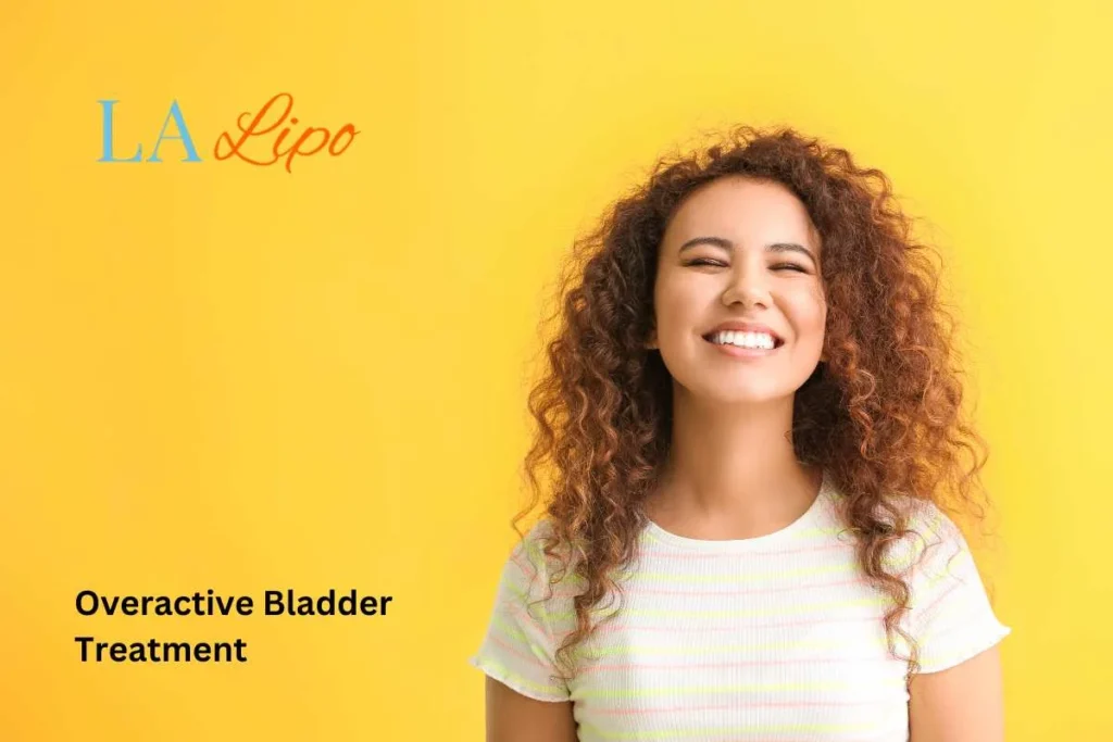 woman smiling about overactive bladder treatment Wembley solutions